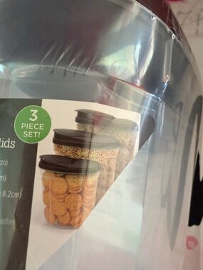 Clear Food Container with Pour Spout Lid - Clear 3 Sizes New